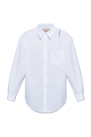 Light blue Cotton shirt with pocket Balmain - Vitkac AS